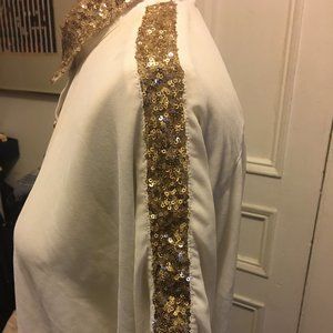 Chiffon and gold Blouse